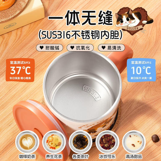 迪乐贝尔D9397猫咖马克杯300ml 商品图4