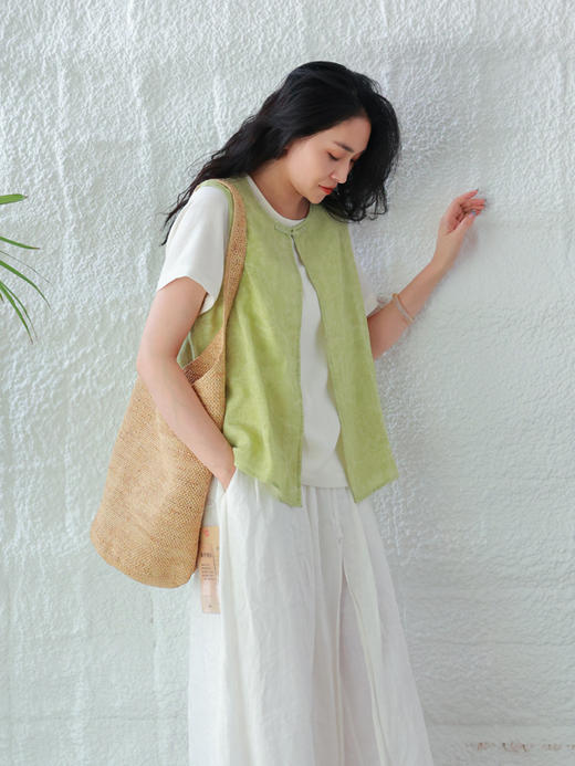 【抖音专属】新中式马甲（25704303-欧碧） 商品图2