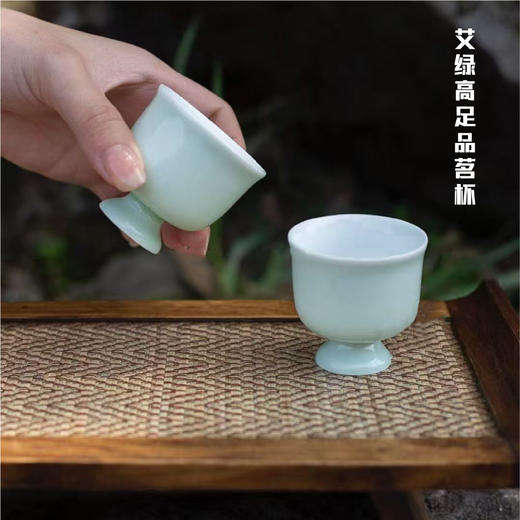 羽诗制造出品 方圆寸间竹编相框摆件青松胡桃木香插青松线香品茗杯织锦茶席文创礼盒 商品图3