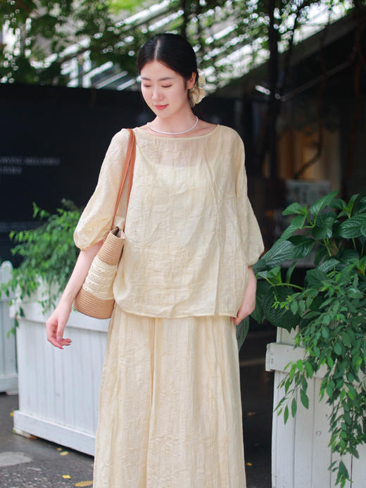 【2026东衣作】新中式上衣+半裙（25708318+25706319-黄昏晓） 商品图1