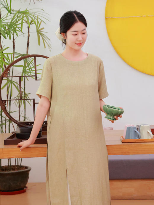 【2026东衣作】自在·新中式连衣裙（25707373无住） 商品图2