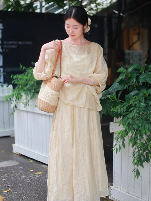 【2026东衣作】新中式上衣+半裙（25708318+25706319-黄昏晓） 商品图2