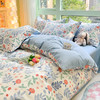 自然醒全棉床上四件套100纯棉小清新被套床笠宿舍卡通床单三件套床品NH128 商品缩略图5