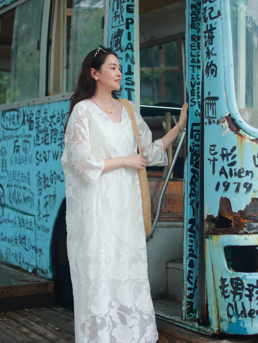 【2026东衣作】新中式连衣裙(25707440月上海棠) 商品图1