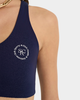 Sporty & Rich - Srhwc Sports Bra - Dark Navy/White - 女装 - 胸衣 - 深蓝色/白色 商品缩略图6