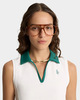Sporty & Rich - Src Sports Polo Vest - White/Alpine - 女装 - Polo衫 - 白色/绿色 商品缩略图4