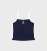 Sporty & Rich - Crown Tennis Pique Tank - Dark Navy/White - 女装 - 吊带背心 - 深蓝色/白色 商品缩略图0