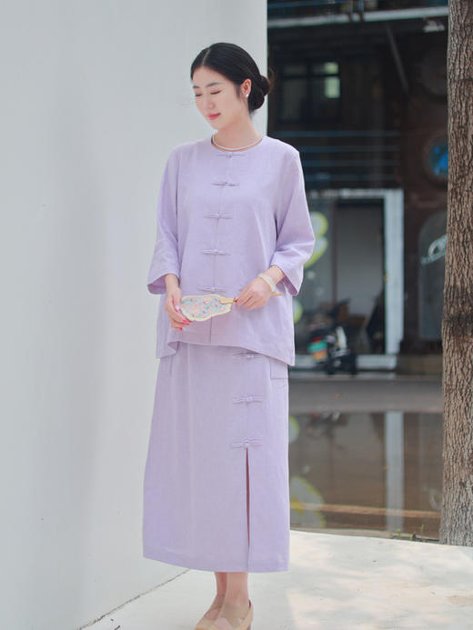 【2026东衣作】紫凝·外套+半裙（22705332+22706333轻紫） 商品图0