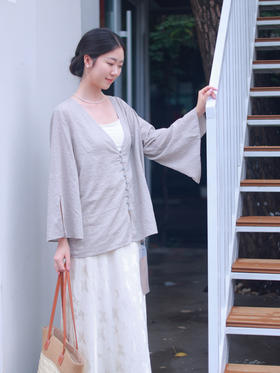 【抖音专属】赤乌·新中式上衣（25710321-霜地）