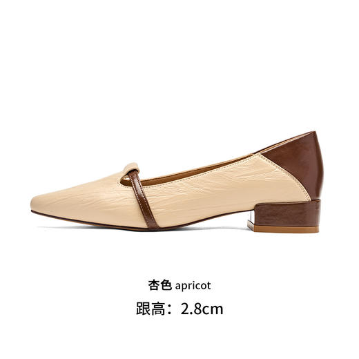 品质好货|Safiya/索菲娅春秋法式优雅撞色尖头低跟浅口单鞋 SFD3111701 商品图10