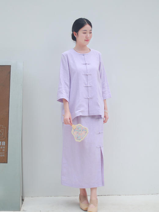 【2026东衣作】紫凝·外套+半裙（22705332+22706333轻紫） 商品图3