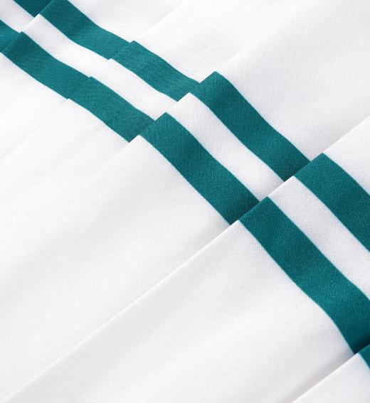 Sporty & Rich - Italic Logo Pleated Skirt - White/Alpine - 女装 - 短裙 - 白色/绿色 商品图3