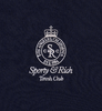 Sporty & Rich - Crown 70s Pique Polo - Dark Navy/White - 女装 - Polo衫 - 深蓝色/白色 商品缩略图9