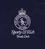Sporty & Rich - Crown Tennis Pique Tank - Dark Navy/White - 女装 - 吊带背心 - 深蓝色/白色 商品缩略图6