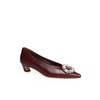 豪麟名鞋迪嘉女鞋皮鞋牛皮革DJHJA52WP027酒红色 商品缩略图0
