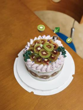 【首创低卡低脂】巴西莓羽衣甘蓝红心猕猴桃·奶油蛋糕