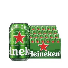 国产喜力330ml易拉罐  5.0%vol  330ml*24罐