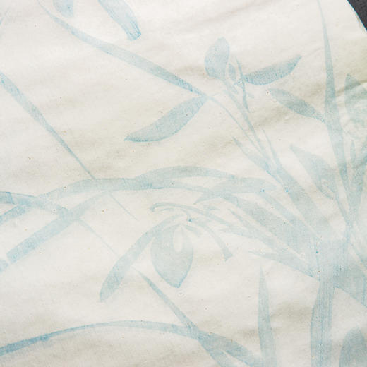 70年代上海朵云轩木版水印四尺长对开大画笺原装一卷(兰花，色标:花青) 商品图7