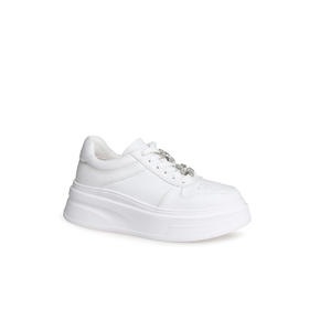 豪麟名鞋奥莱迪嘉女鞋时尚休闲鞋牛皮革DJXXO52WX208白色  原价1960元