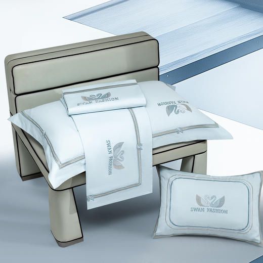 【下架】自然醒160支长绒棉磨毛高端绣花四件套100%纯棉床单被套秋冬季家纺床品GDS 商品图8