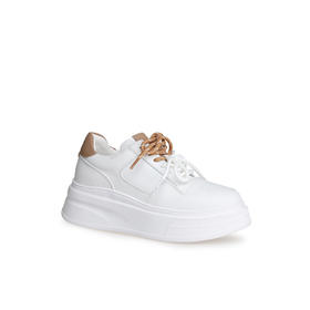 豪麟名鞋奥莱迪嘉女鞋时尚休闲鞋牛皮革DJXXO52WX207卡其色  原价1960元