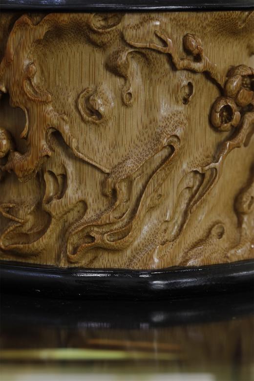 梅花°锡胆竹雕茶叶罐 商品图7