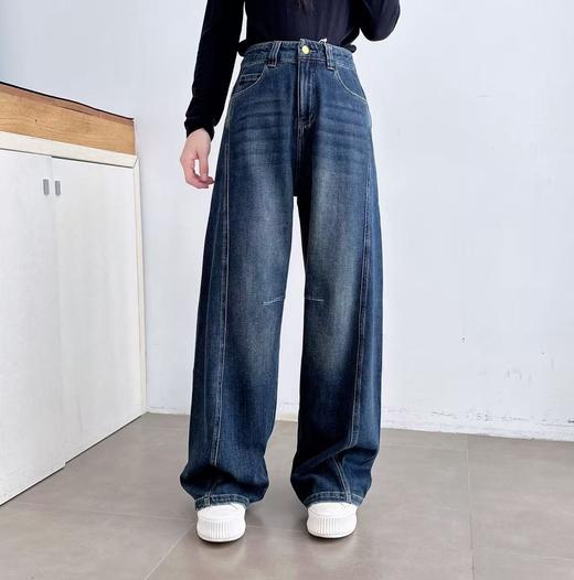 秋季新款休闲显高垂感宽松阔腿香蕉裤子 商品图3