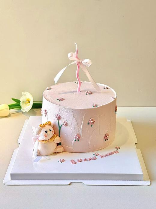 蛋糕定制—粉绒兔语 商品图1
