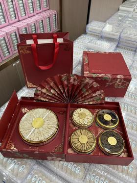 锦上添花双层折扇五拼礼盒