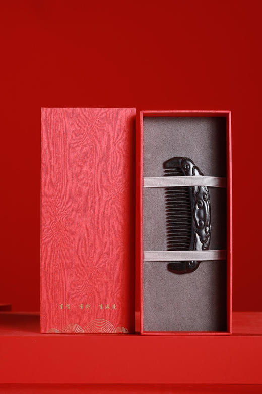 LP0134°如意纹半月型木梳 商品图7