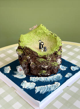 微景观|海岛蛋糕（情侣猫狗）