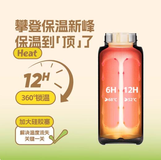 uooha悠哈简悦双饮纯钛保温杯电子贝果-绿色 500ml 商品图2