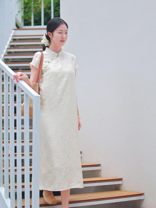 【抖音专属】新中式连衣裙（25707409-那伽） 商品图2