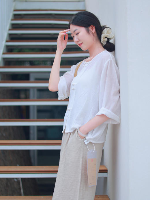 【线上专属】直筒裤（25709407-绿豆褐） 商品图3