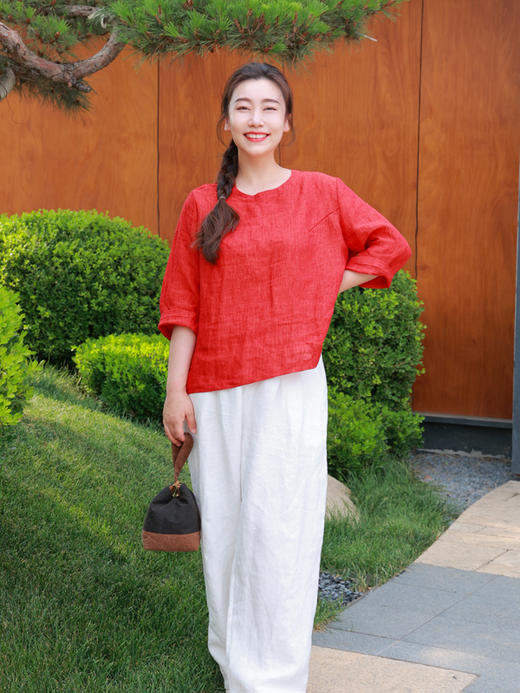 【2026东衣作】阔腿裤（25709362小白） 商品图4