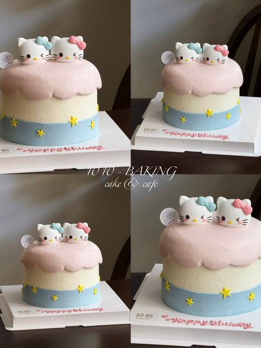 「甜心萌主·凯蒂猫·helloKitty」100%动物奶油（附图5寸加高·提前8小时预订） 商品图1