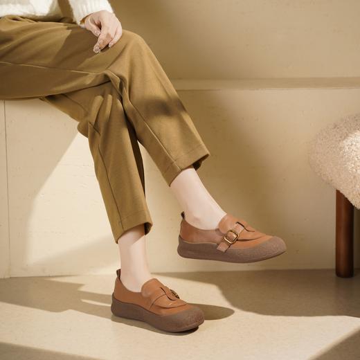 西村名物2025年秋季新款超轻厚底防滑橡胶底软底舒适勃肯鞋休闲鞋T25CM30751 商品图5