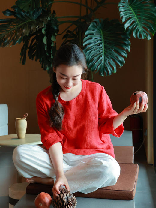 【2026东衣作】阔腿裤（25709362小白） 商品图1