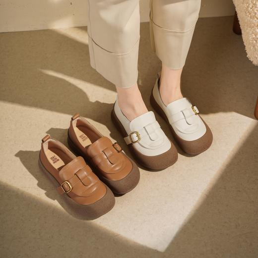 西村名物2025年秋季新款超轻厚底防滑橡胶底软底舒适勃肯鞋休闲鞋T25CM30751 商品图0