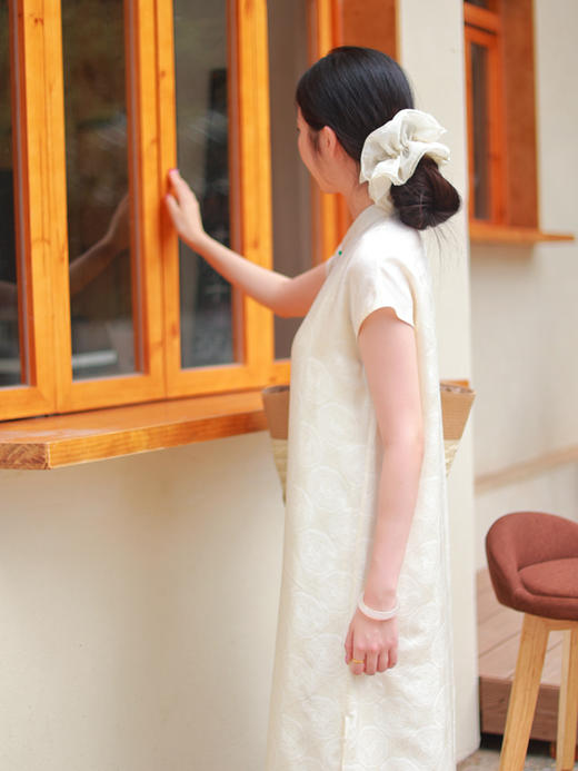 【抖音专属】新中式连衣裙（25707409-那伽） 商品图4