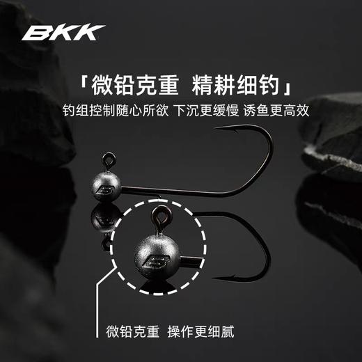 BKK微铅小克重铅头钩9099NP长柄微铅路亚饵钩软虫软饵钩大钩门鱼钩 商品图2