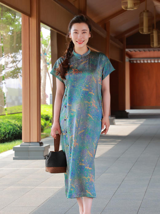 【抖音专属】新中式连衣裙（25707414-锦觅） 商品图0