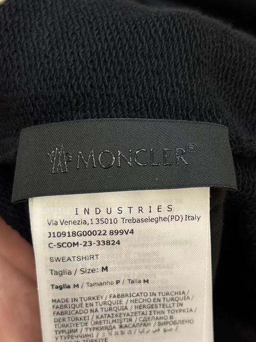 现货 moncler蒙口半拉链卫衣 经典款   只有黑色 商品图8