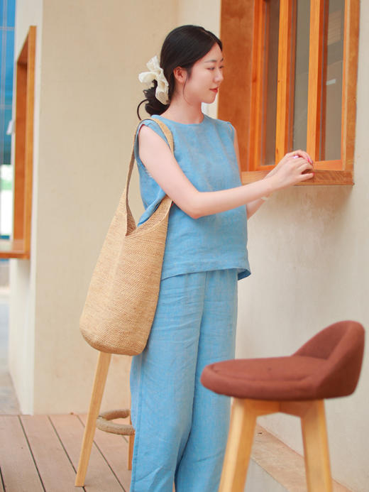 【抖音专属】直筒裤（25709207C-品月） 商品图0