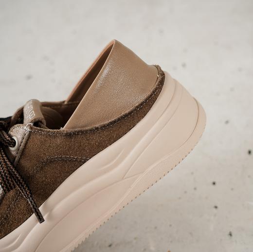 西村名物2025年秋季新款复古休闲运动板鞋轻厚底防滑舒适透气系带运动鞋饼干鞋T25CM31571 商品图9