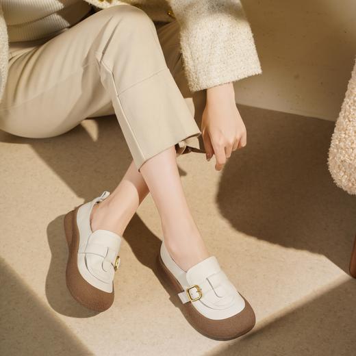 西村名物2025年秋季新款超轻厚底防滑橡胶底软底舒适勃肯鞋休闲鞋T25CM30751 商品图3