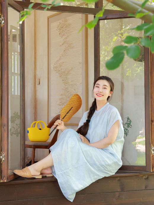 【抖音专属】新中式连衣裙（25707437-兰因） 商品图4