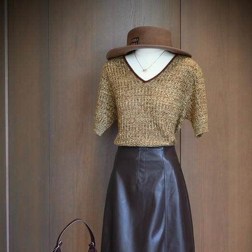 【不退不换】良木礼山羊绒上衣（Q2584222F） 商品图3