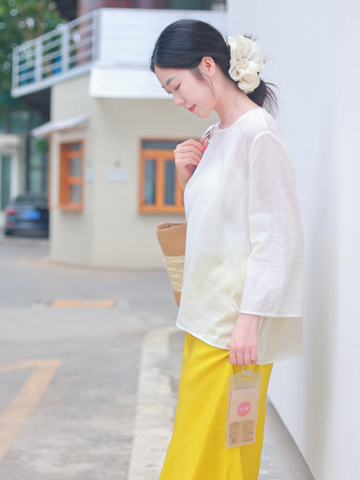 【线上专属】新中式上衣（25708268-玉腰奴） 商品图1