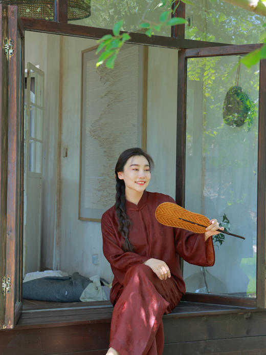 【抖音专属】新中式衬衣（25710283-云放） 商品图3